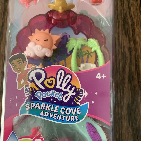 Polly Pocket‎ Sparkle Cove Adventure Mattel Compact Toy Beach Summer - Picture 3 of 6